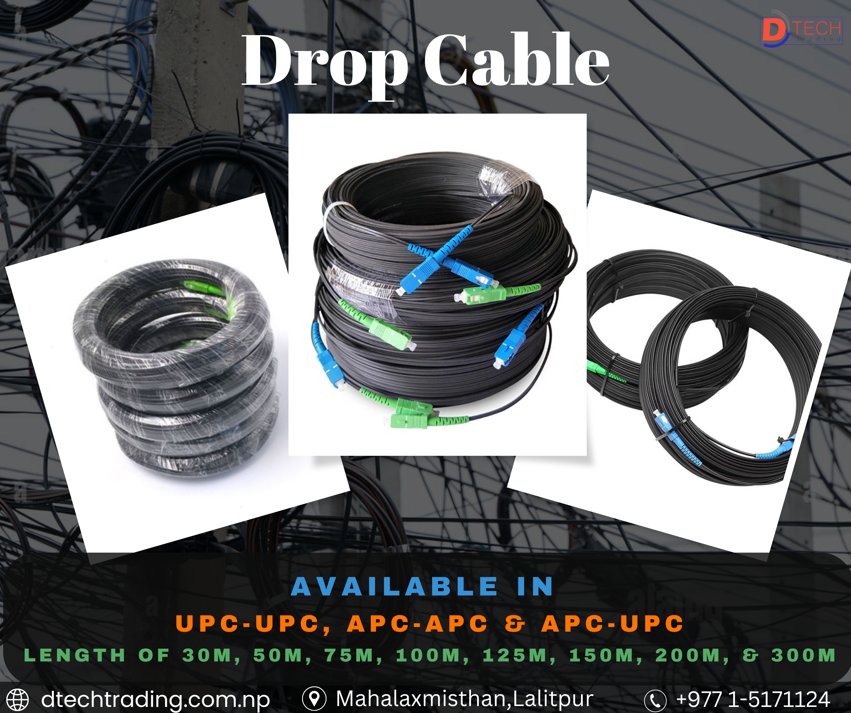 Introducing D-Tech Trading's High-Quality Drop Cables: Enhancing Your Connectivity